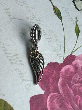 Authentic Pandora Love and Guidance Angel Wing Dangle Charm #791389